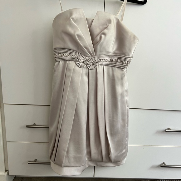 BCBGMaxAzria Dresses & Skirts - BCBGMaxAzria: VINTAGE Champagne Babydoll Mini Dress